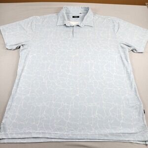 Breezy Golf Polo Pool Water Pattern XXL 2XL Performance Stretch